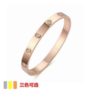 Designer Carti Bracelets Love Bracelet Female Rose Gold Titanium Steel Couple Net Red Jewelry Card Gift Home Gift
