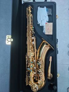 Uppgraderad dubbel-rib armering 875ex drop b ton professionell tenorsaxofon abalone knapp mest bekväm känsla tenor sax