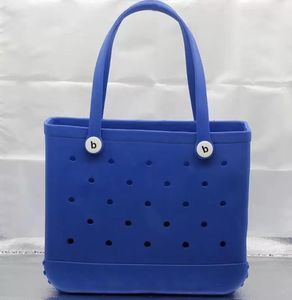 Waterproof Woman Eva Tote Large Shopping Basket Bags Washable Beach Silicone Bogg Bag Purse Eco Jelly Candy Lady Handbags Asa