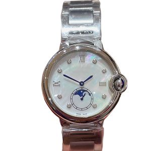 Relógio de Quartzo Feminino de Alta Qualidade Moda 36mm Aço Inoxidável Dial Alça À Prova D' Água Personalidade Meninas Diamante Designer Relógios de luxo Relógios Esportivos Populares
