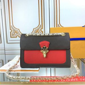 أكياس جلدية حقائب اليد الكلاسيكية امرأة الكتف مصممين عالية محفظة نغمة جودة الأزياء crossbody زهور السلسلة الحمل حقيبة wome dntn