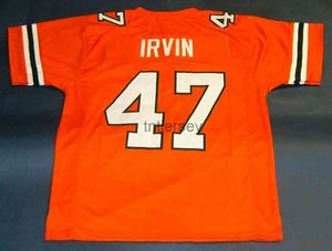 GÜNSTIGES MASSGESCHNEIDERTES MICHAEL IRVIN MIAMI HURRICANES-JERSEY oder individuelles Trikot mit beliebigem Namen oder Nummer