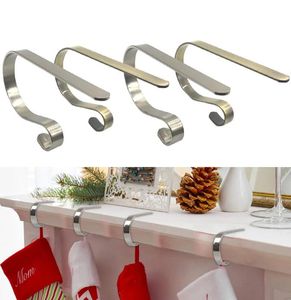 Christmas Socking Holders Fireplace Metal Hanging Hooks Multi purpose Metal Hook Holiday Decoration Ideal Tools