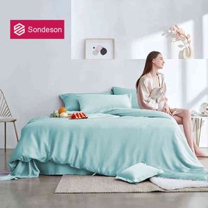 Sondeson Women Pure 100% шелковая постельное белье Soft Queen King King Cover Cover Pillowcase Sheet Fitted Sleep Sleep