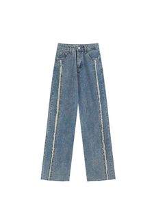 2022 herbst Winter Frauen Jeans Casual Streetwear Denim Koreanische Vintage Hohe Taille Lose Neue Trendy Gefühl Von Design Mode Hose l220726