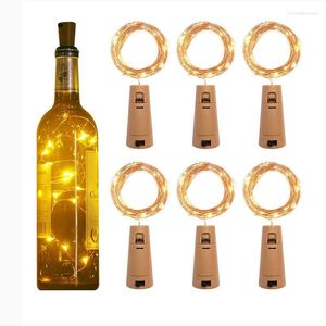 Dizeler LED 20pcs Şarap Şişesi Işık Cork Dizim Işıkları Pil Giyimli Peri Çelenk Noel Partisi Düğün Bar Dekorasyon