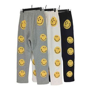 KAPITAL Pants with Smiling Face Printed on the Back of High Street Versatile Men's and Women's Casual Sports Pan T220803
