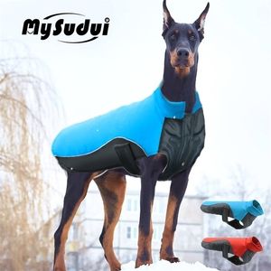 mysudui小さな大きな犬の服ウィンターウォータープルーフチワワブルドッグファッション布衣類コートのための暖かいロパペロY200917