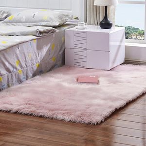 Carpets Sofa Rug Bedside Floor Mat Whole Imitation Wool Cushion Living Room Blanket Plush Soft Sheepskin Bedroom Carpet ImitationCarpets