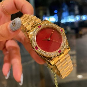 Wristwatches Brand Gold & Silver Classic Formal Quartz Watch Women's Elegant Clock Luxury Jewelry Gift Bracelet Waterproof WatchWris