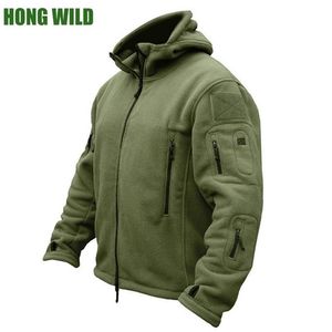 Man Military Fleece Jacket Tactical Softshell Clothing Men Polartec Thermal Hooded Flight Pilot Army Clothes 201218