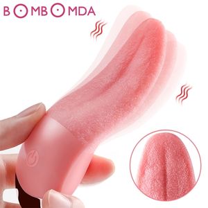 Soft Tongue Licking Vibrator G spot Clitoral Stimulator Mini Clit Sex Toys for Women Rechargeable Nipple Female Masturbator 220817