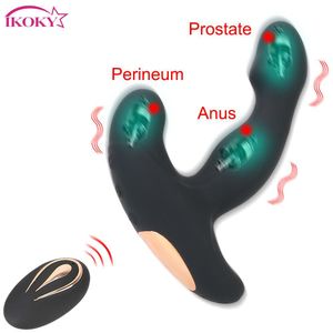 Dildo Vibrator Sexy Spielzeug für Männer Frauen Butt Plug Produkt Anal 12 Frequenz männlicher Prostata -Massage Vaginalstimulator