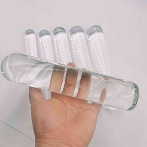 5 Size Smooth Glass Dildo Woman Transparent 5cm Big Anal Dildos Plug Dick sexyy Toys For Girls sexyshop Penis Adults 18