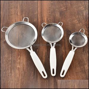 Baking Pastry Tools Bakeware Kitchen Dining Bar Home Garden Flour Sieve Double Layer Manual Tool 30 Mesh Kitchen Supplie Dhsne