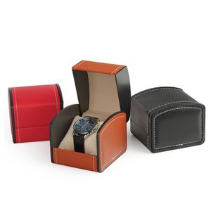 High end europeiska herrarna Pu Leather Watch Box Holiday Gift Packaging Box med kuddsmycken Box
