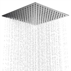 8/10/12 inch Rainfall Shower Head Stainless Steel Square Rain Pressurized Big 220510