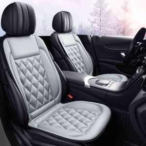 Auto Electric Heated Pad 12V Heated Car Seat Cushion Winter Car Seat Pad Car Heated Seat Covers Universal Conjoined Supplies H220428