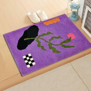 Tapetes de banho tufado tapete mole irregular geométrico banheiro piso de decoração slip slow pad fun fun tapet tapete home anti entrada aest f6h7Carpets