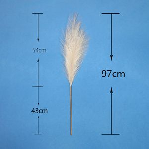 Lengthening simulation reed Amazon supply Nordic ins decoration two-stage pampas reed assembled pampases grass home on Sale