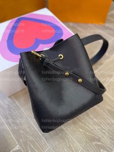2022 Classic Neonoe Womens Desingers Bucket Bag Black White Long Shoulder Strap Cross Body Neo Noe Hobo Luxurys Handle Bags