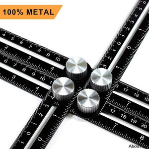 Tile Hole Locator Adjustable Woodworking Tool Masonry Glass Fixed Angle Measuring Ruler Universal Angular Template Aluminium