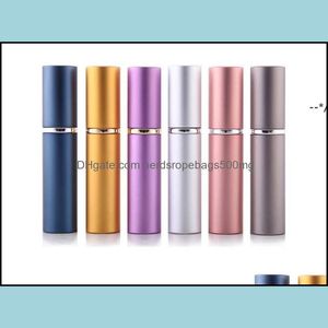 Packing Bottles Office School Business Industrial Newempty Per Bottle 5Ml Aluminium Anodized Compact Aftershave Atomiser Atomizer Fragranc