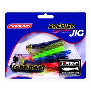 1000 Teile/los heißer 10 farben weiche gelee köder drop shot angelgerät köder jig paddel schwanz sinkende silikon angeln lockt shad 8,5 cm 2,4g K1639