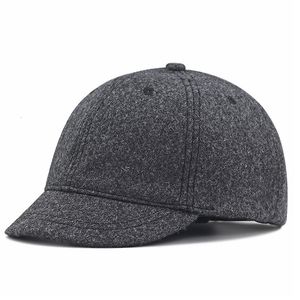 Wholesale head caps men for sale - Group buy Winter Large Size Baseball Caps Old Men Warm Short Wool Hat Big Head Man Plus Felt Cap cm cm