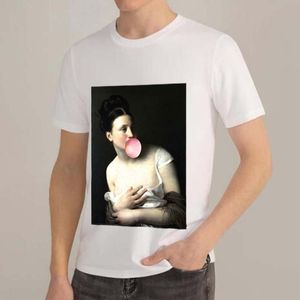Men s T Shirts Fashion T shirt White Casual Funny Art Picture Pattern Printing Series Tops Slim fit Commuter Youth Clothes