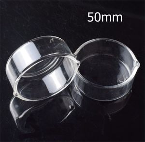 Sigara Balmumu Cam Küllük Çanak 38mm 50mm Çapı Için 10mm 14mm 18mm Nektarı Kollektör Kiti Su Bong Borular Dabber Yemekler Yağ Kuleleri DAB Aracı