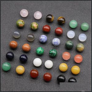 Arts And Crafts Arts Gifts Home Garden 12Mm Loose Reiki Healing Chakra Natural Stone Ball Bead Rose Quartz Mineral Crystal Dhv7T