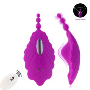Bärbar mini osynlig underkläder vibrator fjärrstyrd vibrerande ägg vaginal klitoris stimulering anal sexig leksak för kvinnor