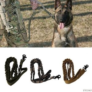 Guinzaglio per cani 1000D Nylon Tactical Military Dog Training Guinzaglio Collari elastici per animali domestici Y110Drop 201101