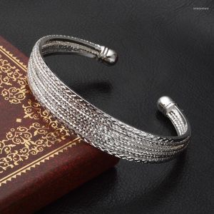 Bangle Open Mankiet Banles for Women Line Bracelets Pulseira Fashion Biżuter