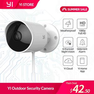 Wholesale wireless outdoor camera system resale online - YI Wifi Outdoor Camera G Wireless Security IP Cam Resolution Waterproof Motion Detection Security Surveillance System Cloud AA220315