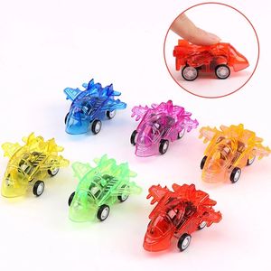 Barntransport Small Toys Transparent Pull Back Mini Plan Cartoon Anime Car Party Outdoor Roman och roliga leksaker C0628X2