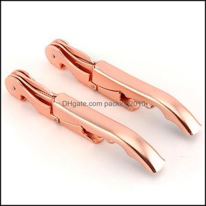 Apriscatole Utensili da cucina Cucina Sala da pranzo Bar Casa Giardino Impugnatura antiscivolo Apribottiglie in acciaio inox Coltello cavatappi Pltap Doub Dhtaf