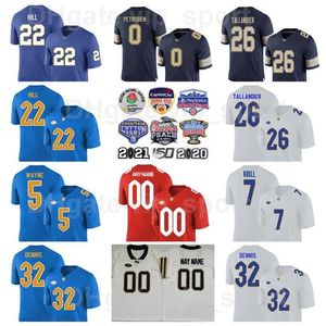 Chen37 NCAA College Pittsburgh Panthers Football 5 Jared Wayne Jersey 7 Lucas Krull 32 Sirvocea Dennis 0 John Petrishen 9 Brandon Hill 26 Judson