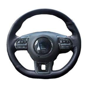DIY Suede Car Steering Wheel Cover for MG6 MG ZS HS Stitch on Wrap Interior Accessories Top Leather
