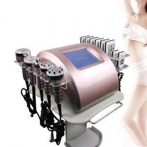 Multifunktion Vakuumkavitation Slantningssystem Teknikmaskin med RF Lipo Laser Liposcuption Radiofrekvensutrustning för fettreduktion och kroppsformning