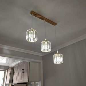 Pendant Lamps Loft Industrial Iron Crystal Lighting Home Gold Lamp Led Lustre Living Room Light E27 Lamparas Lights & LightingPendant
