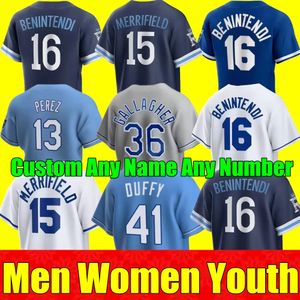 2022 City Connect Erkek Çocuklar Çocuk Beyzbol Forması Salador Perez Andrew Benintendi Carlos Santana Kansas City Bobby Witt Jr Royals Whit Merrifield Jorge Soler Jersey