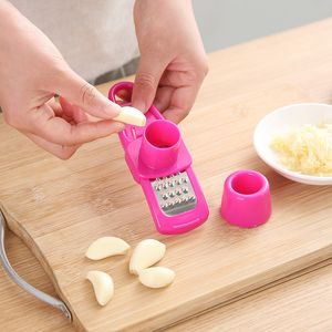 Useful Multifunctional Ginger Garlic Press Grinding Grater Planer Slicer Mini Cutter Cooking Gadgets Tools Kitchen Accessories