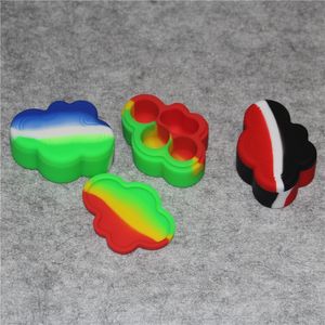 22ML Cloud Shape Nonstick box Silicone Container Jar Dab Concentrate Tool Dabber Oil Holder quartz banger nail ash catcher