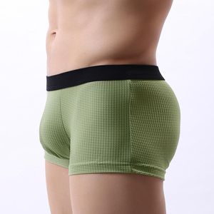 Underpants Men's Boxer Underwear Men Panties Breathable Thin Soft Nylon Boxershorts Man Gay Sexy Solid Homme CalzoncillosUnderpants