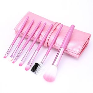7pcs/Set Foundation Makeup Brushes Eyeshadow Powder Eyebrow Eyeliner Make Up Brush Set Professional Cosmetic Tools Kit