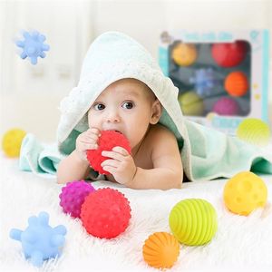Babyspielzeug Hand-Touch-Ball Weiches, mehrfach strukturiertes Ballset Entwickeln Sie die taktilen Sinne des Babys und trainieren Sie den Massageball Sensorisches Spielzeug für Kleinkinder 220621