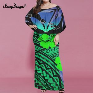 NoisyDesigns Green Boho Bodycon Sexy Women Dress Elegant Ladies Plumeria Prints Wedding Evening Party Maxi Robe Femme Vestidos 220627