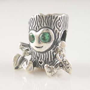 Sweet Tree Monster Charm 925 Silver Pandora Charms for Bracelets DIY Jewelry Making kits Loose Bead Silver wholesale 798260NRG